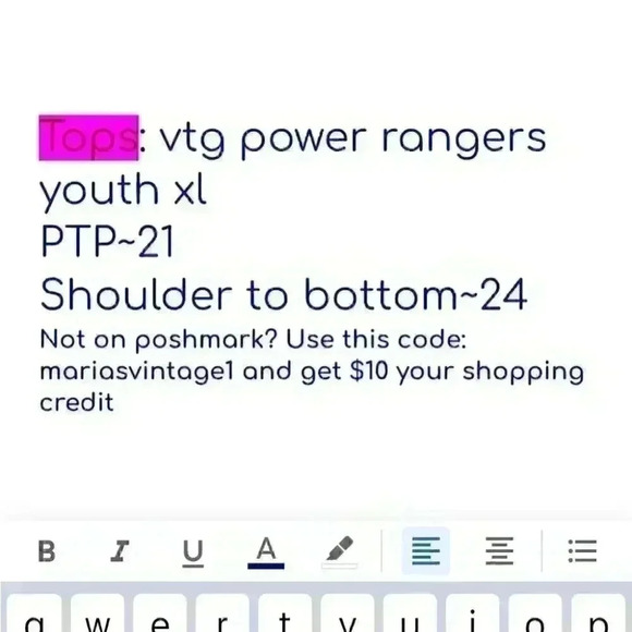 VTG #powerrangers black t-shirt labeled youth xl - Picture 4 of 4